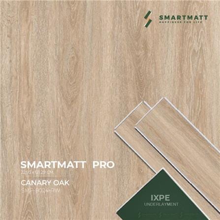 พื้น SPC SMARTMATT PRO 6 มม. 2.22 ตร.ม. สี CANARY OAK (แพ็ก 8 ชิ้น)_4