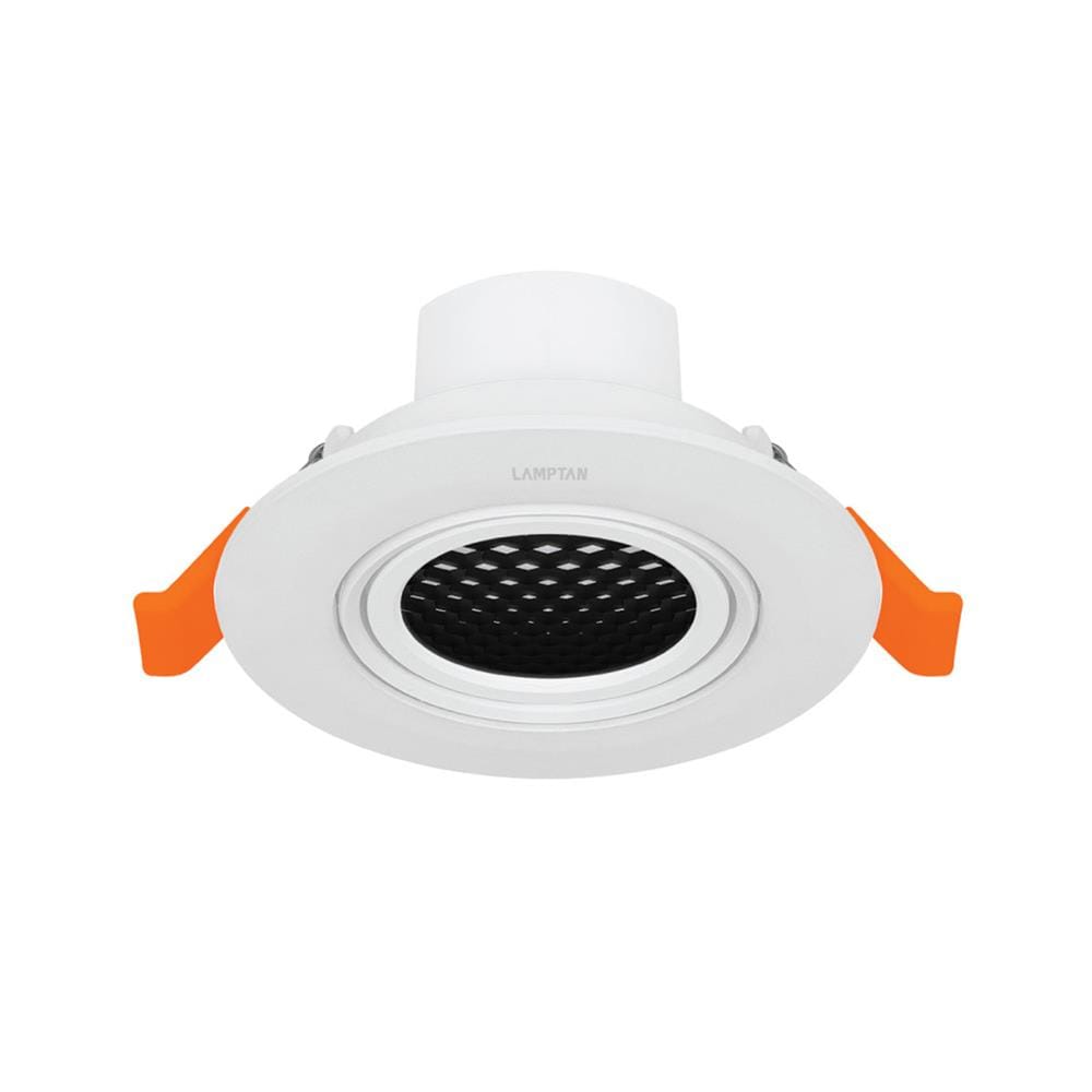 ดาวน์ไลท์ LED LAMPTAN ANTI GLARE 3.5 นิ้ว 7 วัตต์ WARM WHITE สีขาว