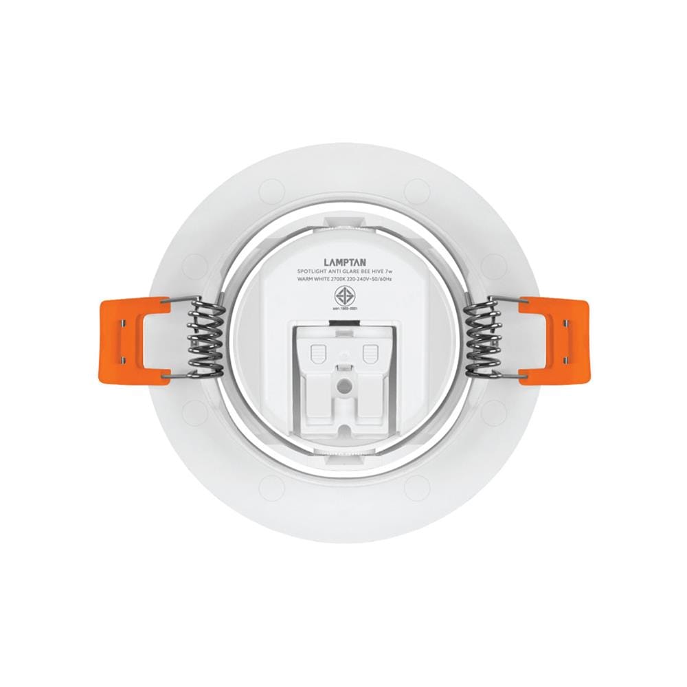 ดาวน์ไลท์ LED LAMPTAN ANTI GLARE 3.5 นิ้ว 7 วัตต์ WARM WHITE สีขาว