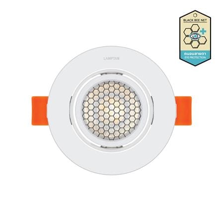 ดาวน์ไลท์ LED LAMPTAN ANTI GLARE 3.5 นิ้ว 7 วัตต์ WARM WHITE สีขาว_0