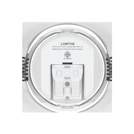 ดาวน์ไลท์ LED LAMPTAN ANTI GLARE 3.5 นิ้ว 7 วัตต์ WARM WHITE สีขาว_8