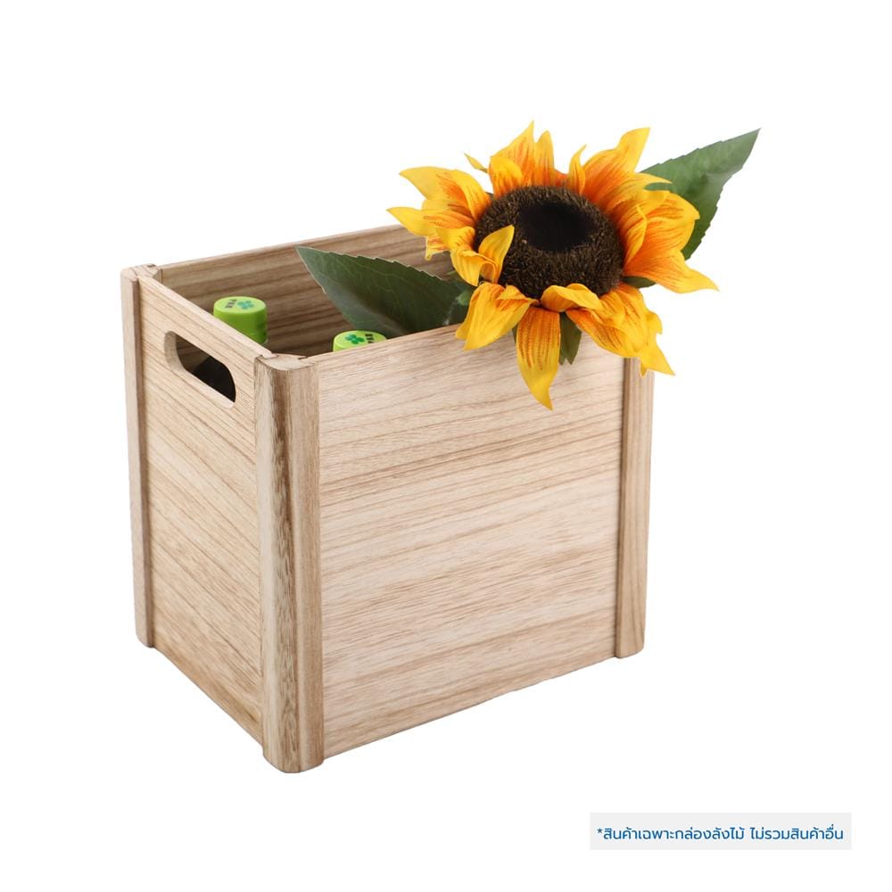 กล่องลังไม้ STACKO DIY M 19x26x24 ซม. สีน้ำตาล