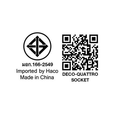 ชุดเต้ารับ 3 ขาฝังโต๊ะพร้อมแท่นชาร์จไร้สาย 10 วัตต์ HACO HTT-207W/T-E1USB สีดำ_6