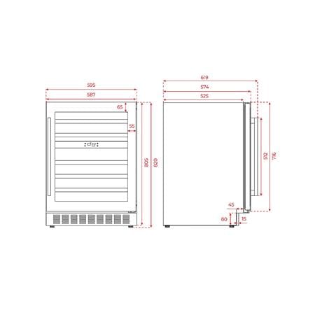 ตู้แช่ไวน์ TEKA RVU 20046 46 ขวด สีดำ_4