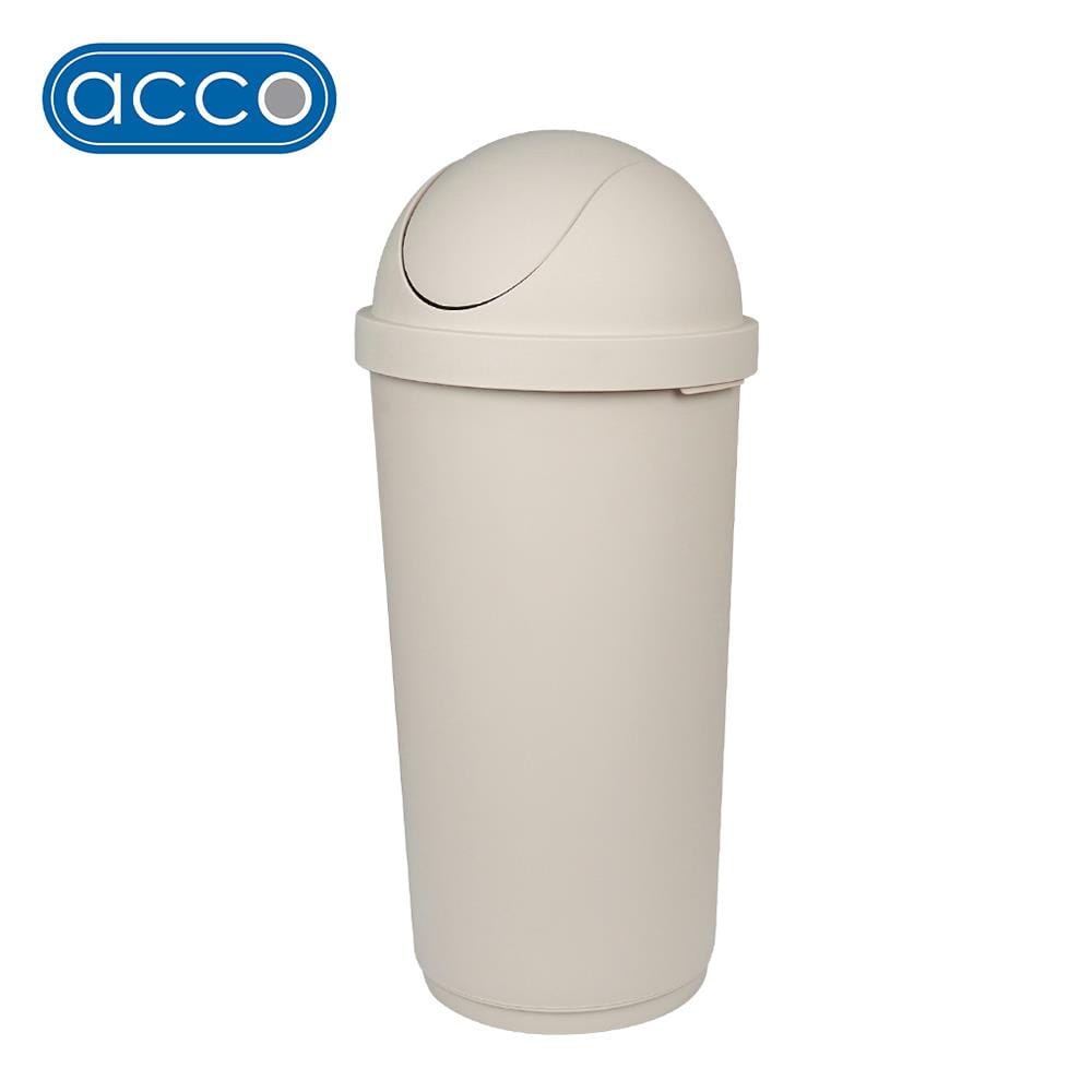 ถังขยะกลม ฝาสวิง ACCO 45 ลิตร สีเบจ