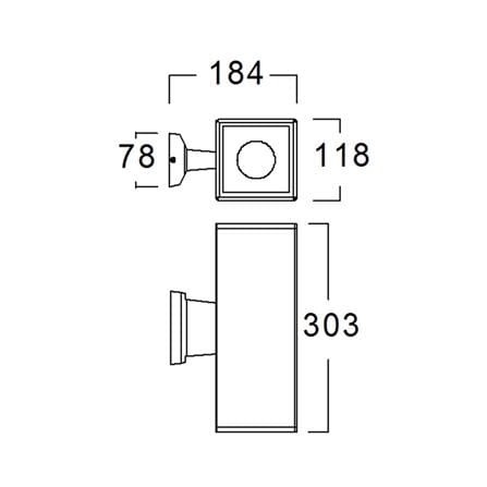 ไฟกิ่งภายนอก L&E 36-00555 สีดำ_5