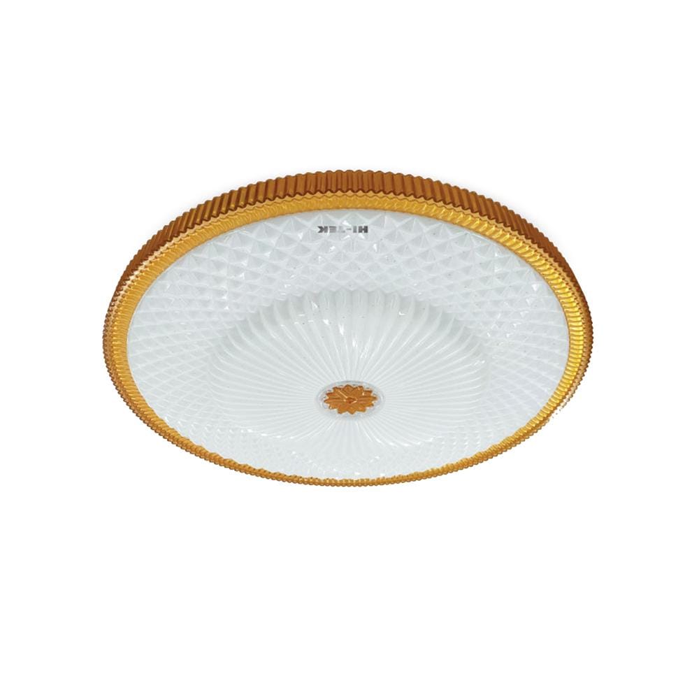 ไฟเพดาน LED HI-TEK HFIL255DCW 19.3 นิ้ว 55 วัตต์ DAYLIGHT/CO0L WHITE/WARM WHITE สีขาว/ทอง