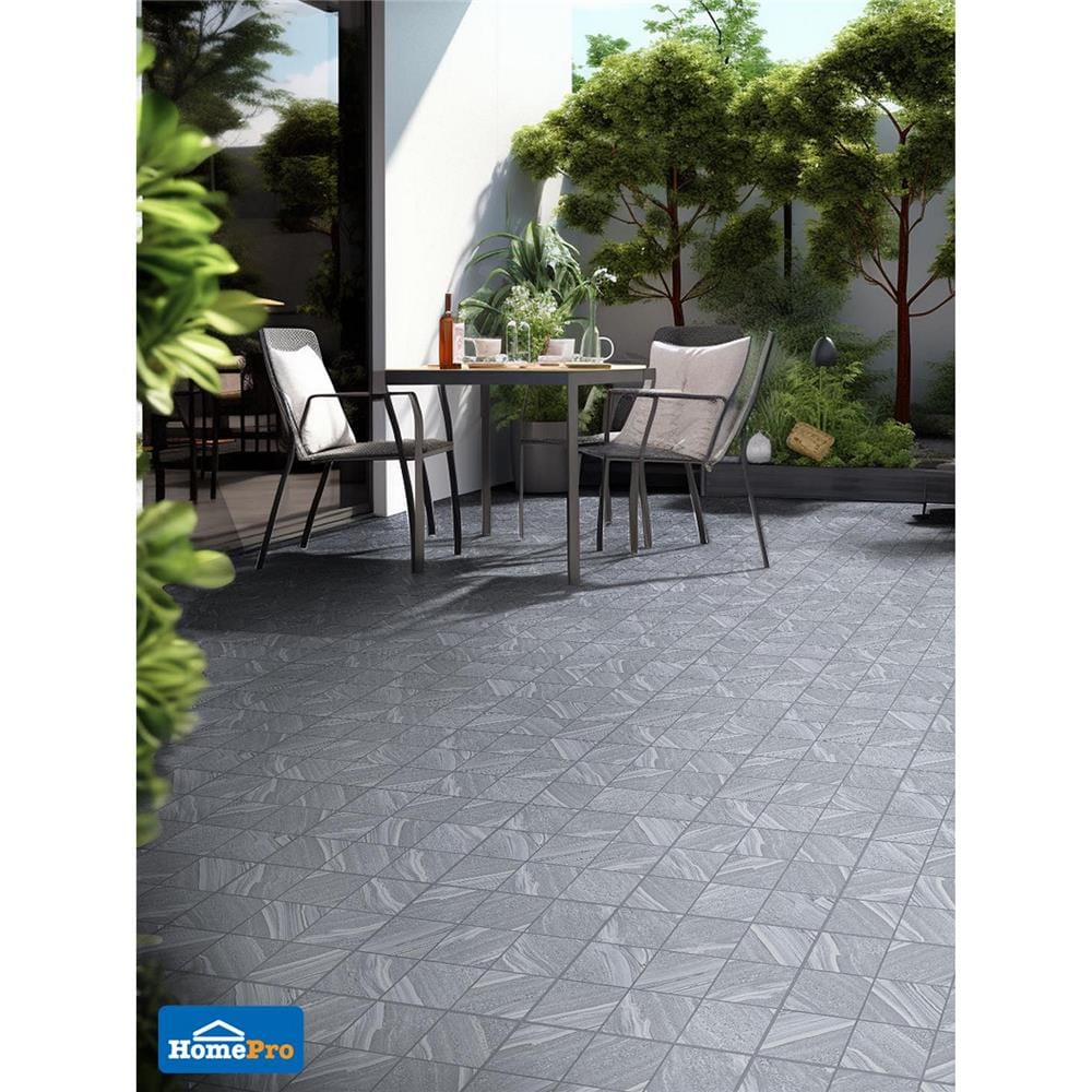 กระเบื้องพื้น 16x16 นิ้ว COTTO เซนทอร์ ดำ (ECO) PM 0.96 ตร.ม.