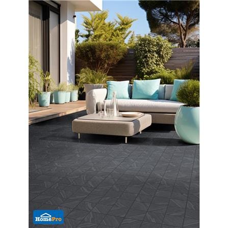 กระเบื้องพื้น 16x16 นิ้ว COTTO เซนทอร์ ดำ (ECO) PM 0.96 ตร.ม._5
