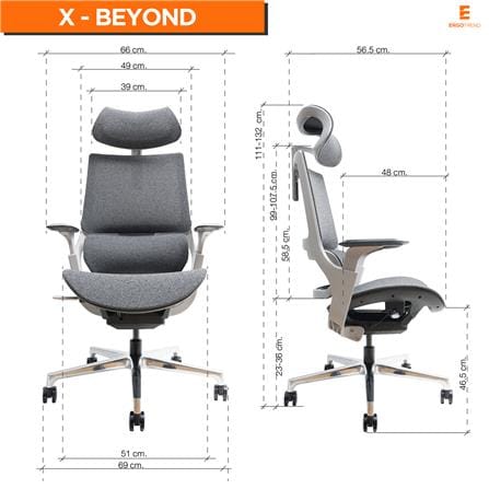 เก้าอี้สุขภาพ ERGOTREND X-BEYOND สีเทา_6