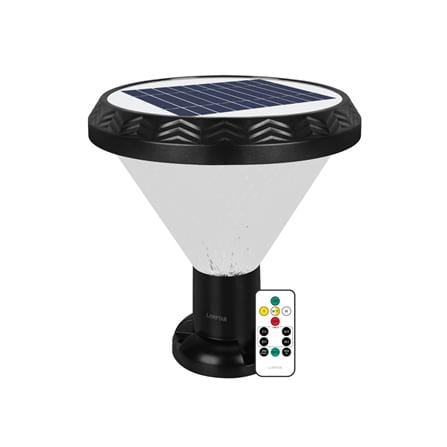 ไฟหัวเสา SOLAR LAMPTAN RAINBOW 40 วัตต์ RGB สีดำ