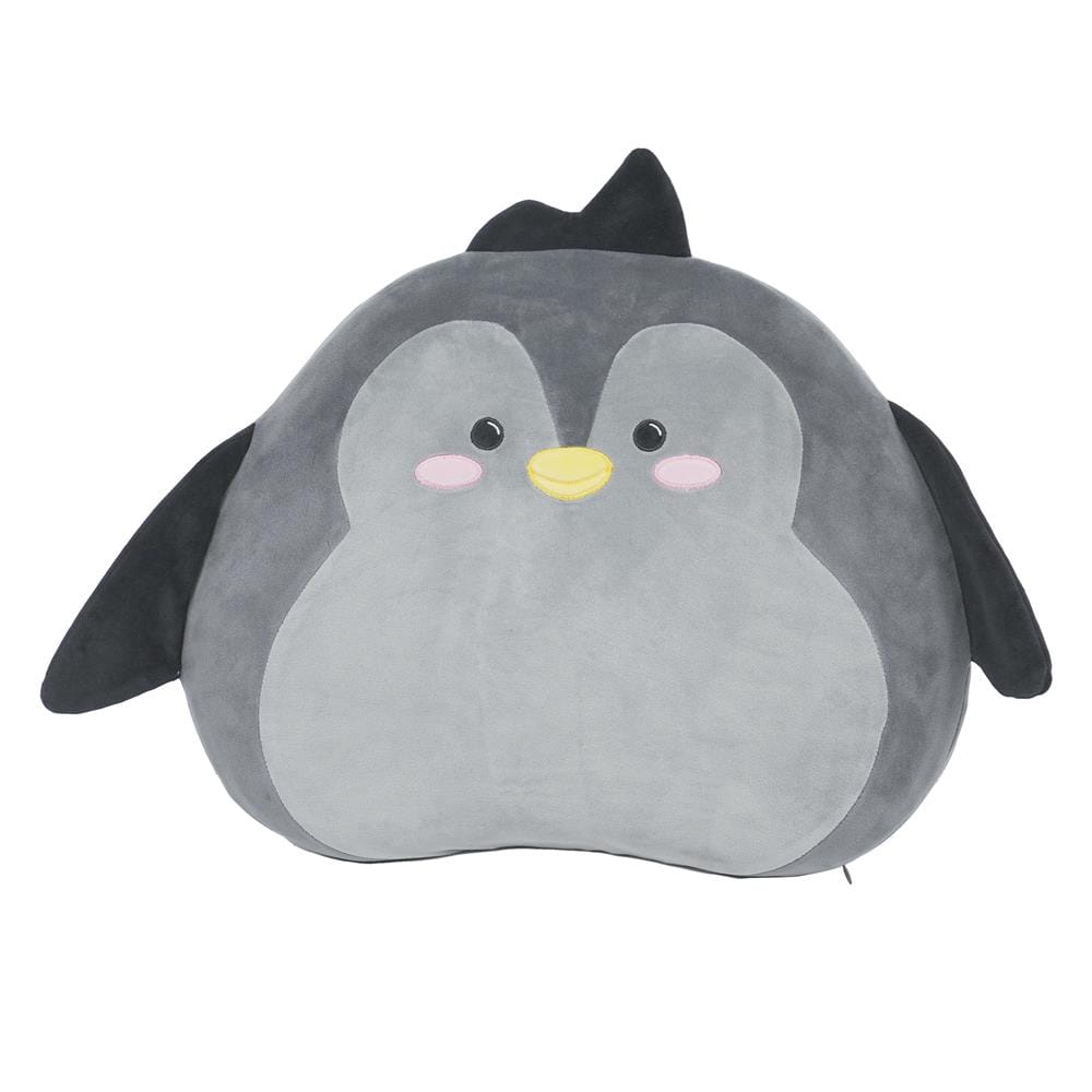 เบาะรองหลัง HOME LIVING STYLE PENGUIN 14X17 นิ้ว สีเทา