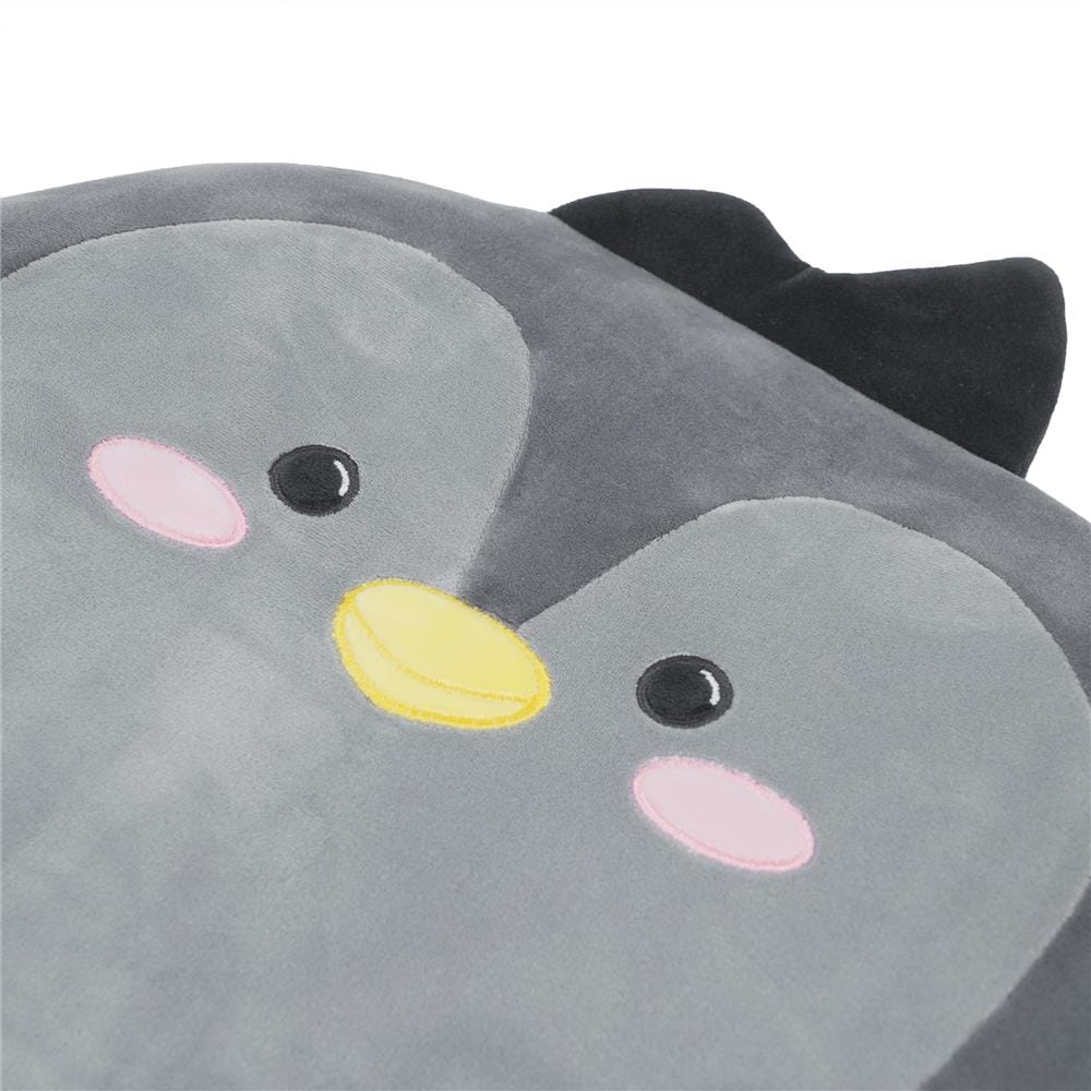 เบาะรองหลัง HOME LIVING STYLE PENGUIN 14X17 นิ้ว สีเทา