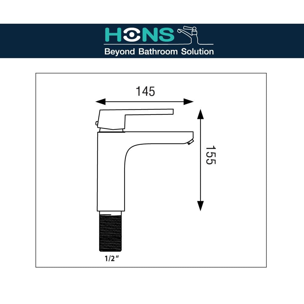 ก๊อกอ่างล้างหน้า HONS F2018 สเตนเลส