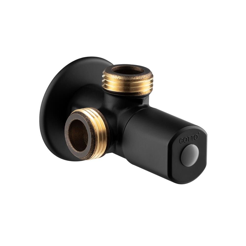 สต๊อปวาล์ว 2 ทาง COTTO CT1053NBL(HM) สีดำ