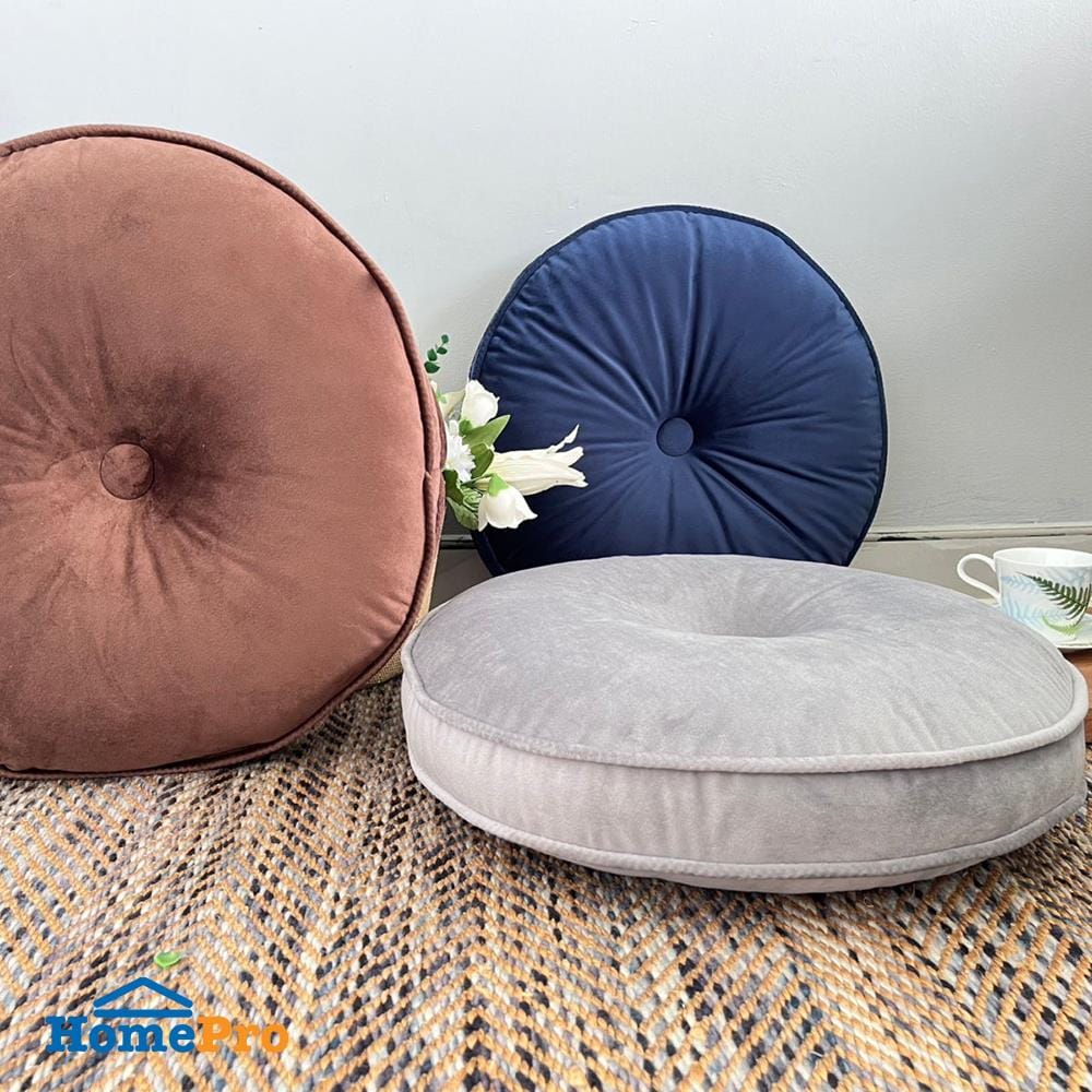 เบาะรองนั่ง HOME LIVING STYLE FUR 18X18 นิ้ว สีเทา