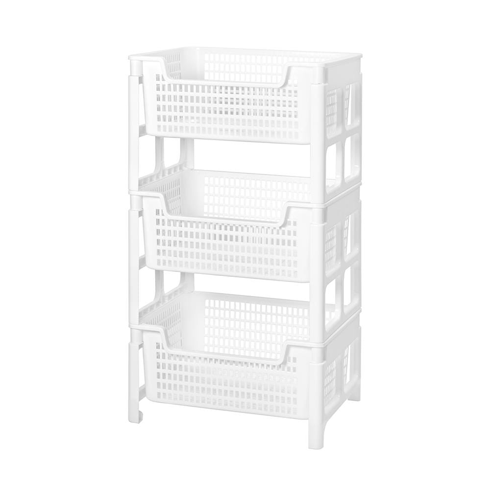ชั้นวางของ 3 ชั้น STACKO PURE 40.7x32.7x72.5 ซม. สีขาว_1