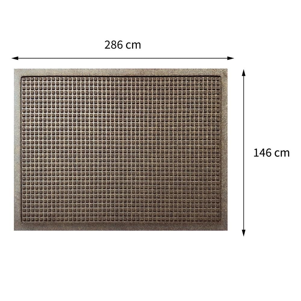 พรมเช็ดเท้าดักฝุ่น KLEEN-TEX WHII 146X286 ซม. สีน้ำตาล