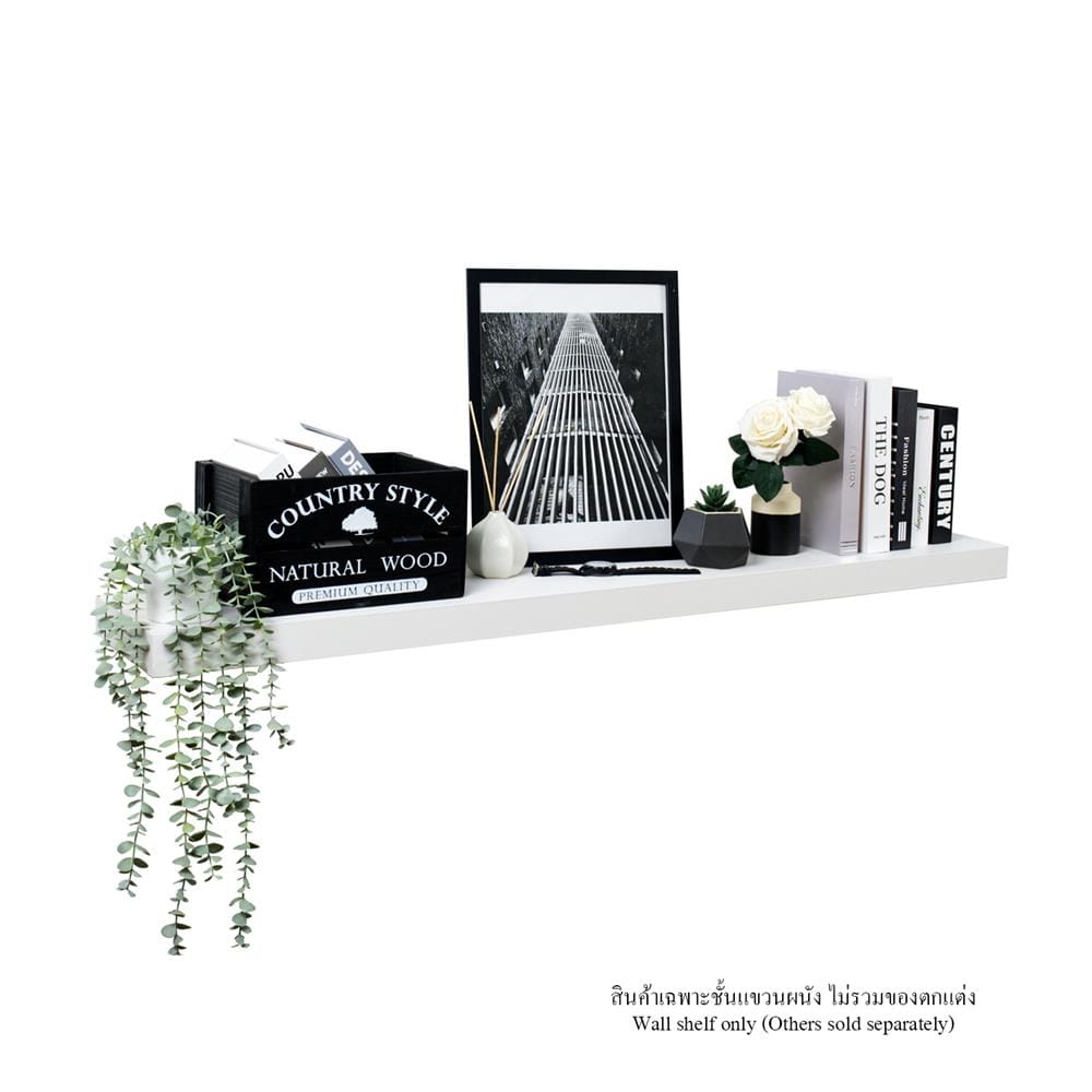ชั้นแขวนผนัง FASTTECT SS24140-P-WHITE 140 ซม. สีขาว