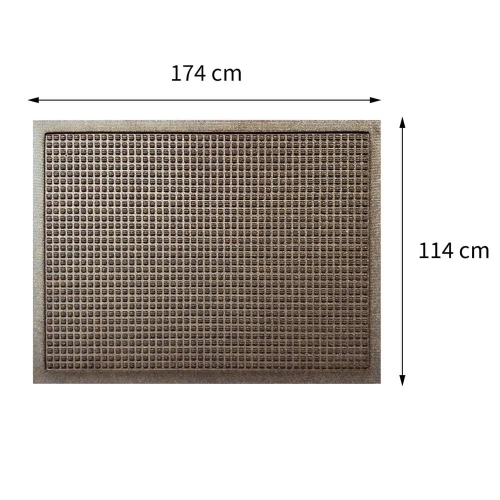 พรมเช็ดเท้าดักฝุ่น KLEEN-TEX WHII 114X174 ซม. สีน้ำตาล