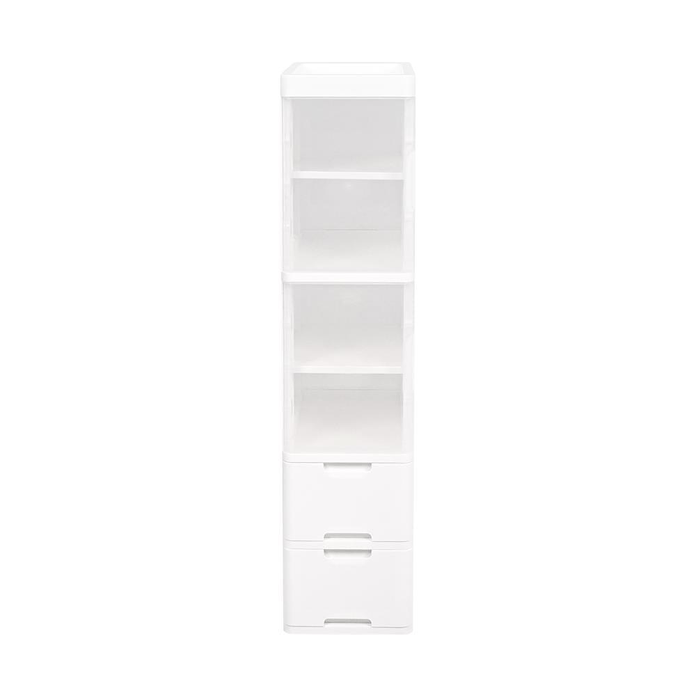 ตู้ลิ้นชัก 4 ชั้น STACKO PURE 27x40x121.5 ซม. สีขาว
