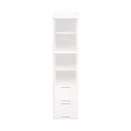 ตู้ลิ้นชัก 4 ชั้น STACKO PURE 27x40x121.5 ซม. สีขาว_1