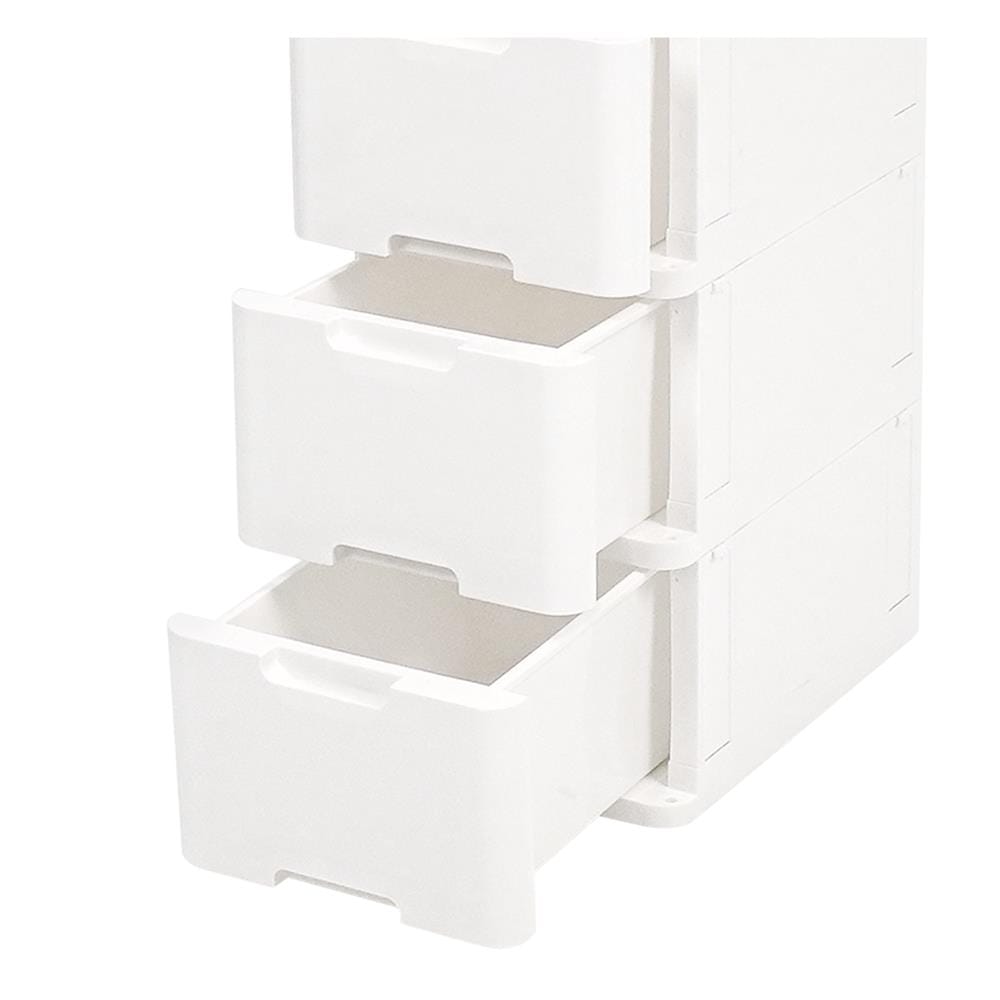ตู้ลิ้นชัก 3 ชั้น STACKO PURE 27x40x101.5 ซม. สีขาว