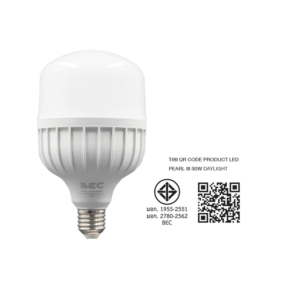 หลอด LED BEC PEARL III 30 วัตต์ DAYLIGHT E27