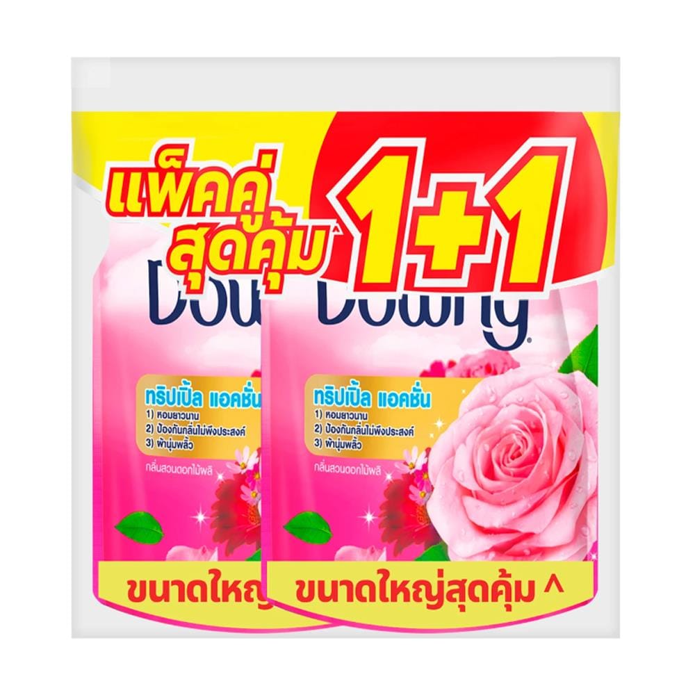 รีฟิลน้ำยาปรับผ้านุ่ม DOWNY 950 มล. การ์เด้นบลูม (แพ็ก 1+1 ชิ้น)