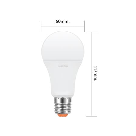 หลอด LED LAMPTAN MOTION SENSOR 12 วัตต์ WARM WHITE E27_6