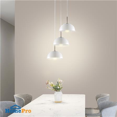 ไฟช่อ CARINI S52300-3 สีขาว/เงิน 3 หัว_3
