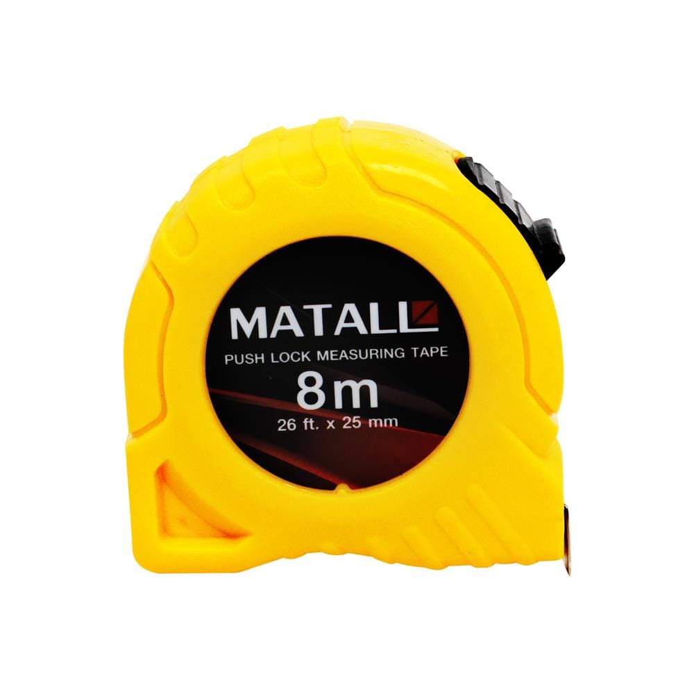 ตลับเมตรพลาสติก พร้อมตัวล็อก MATALL 8 ม.