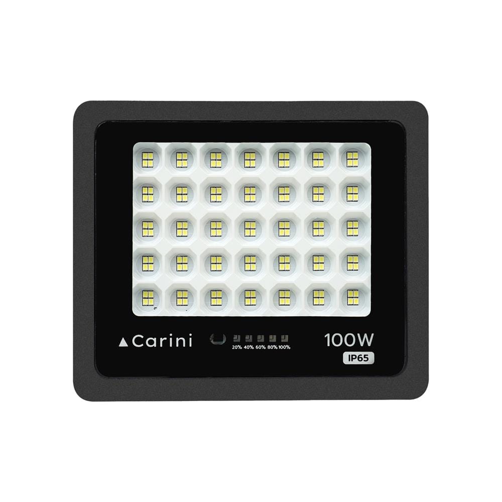 ไฟสปอตไลท์ SOLAR CARINI NOVA 100 วัตต์ DAYLIGHT สีดำ