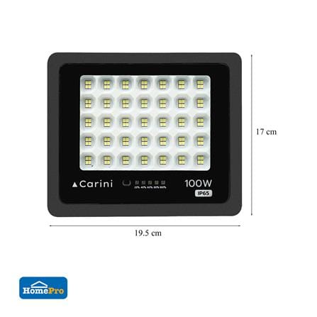 ไฟสปอตไลท์ SOLAR CARINI NOVA 100 วัตต์ DAYLIGHT สีดำ_8