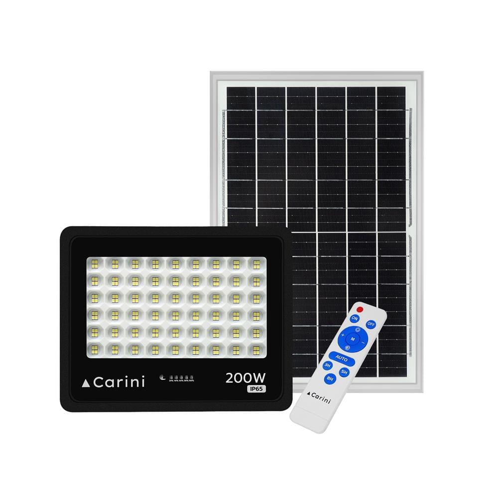ไฟสปอตไลท์ SOLAR CARINI NOVA 200 วัตต์ DAYLIGHT สีดำ