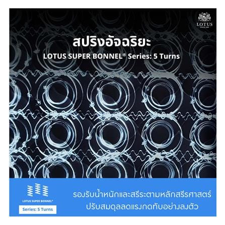 ที่นอนสปริง 6 ฟุต LOTUS รุ่น MATILDA 200 พร้อมหมอนหนุน 2 ชิ้น_9