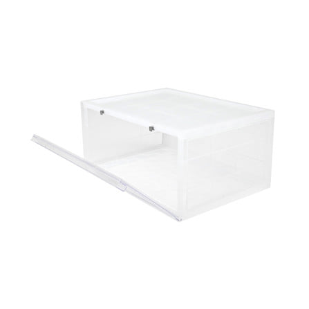 กล่องรองเท้าเปิดข้าง STACKO D.I.Y MAGNETIC LOCK 37x28x18.3 ซม. สีใส_3