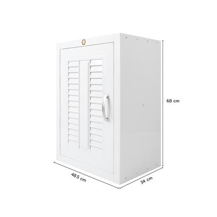 ตู้แขวนบานเดี่ยว SUPER L2 48.5x68 ซม. สีขาว_3