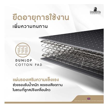 ที่นอนยางพารา 3.5 ฟุต DUNLOPILLO รุ่น RAPTURE II พร้อมหมอนหนุน 1 ชิ้น_9
