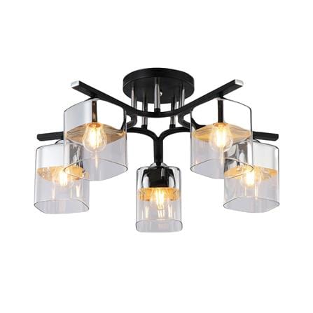 ไฟถาด NEOLIGHT 6409-5 สีดำ/เงิน/ขาว 5 หัว