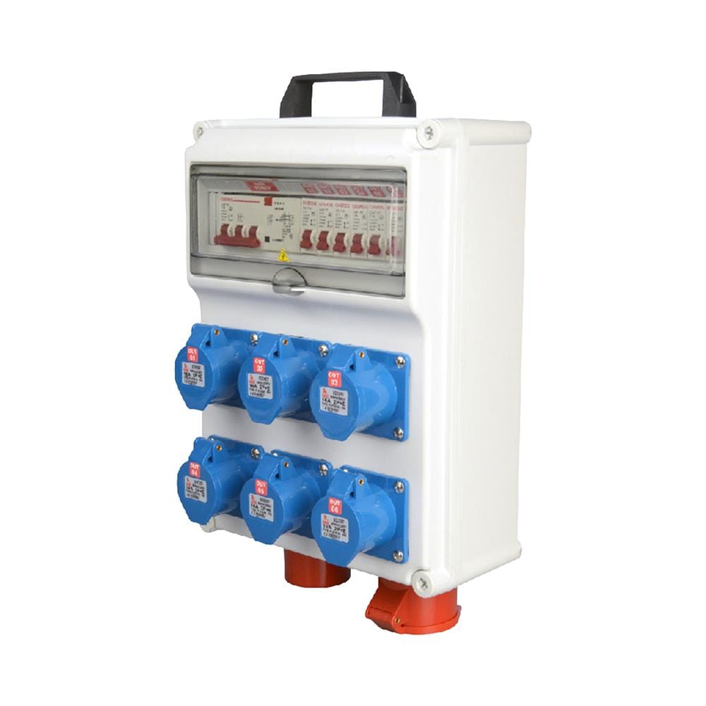 กล่องจ่ายไฟแบบติดผนัง SUMO 1206 สีขาว/น้ำเงิน