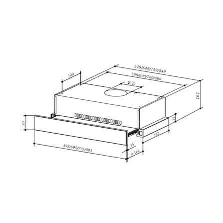 เครื่องดูดควันมาตรฐาน TEKA TLR2 62 BK 60 ซม._4