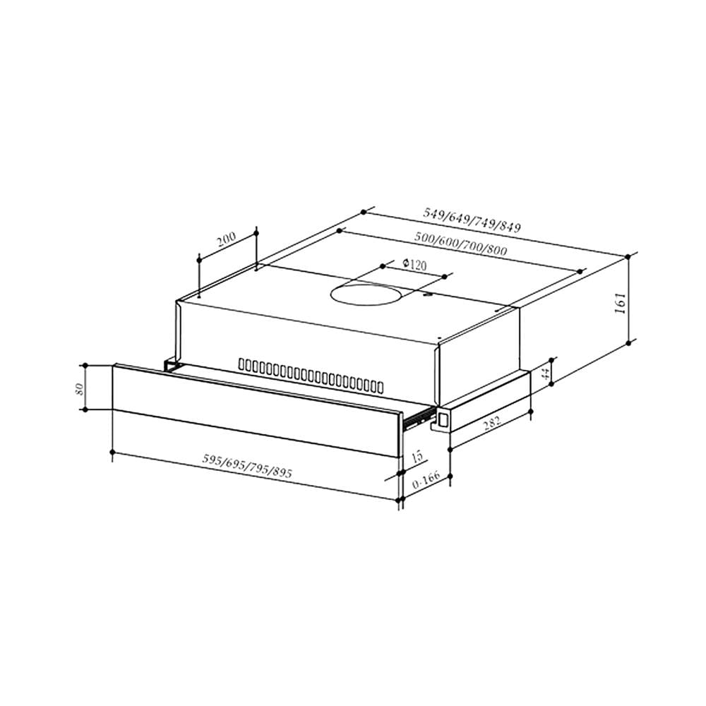 เครื่องดูดควันมาตรฐาน TEKA TLR2 62 SS 60 ซม.