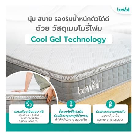 ที่นอนเมมโมรี่โฟม 6 ฟุต BEWELL รุ่น 2 SIDE-SO ฟุต-FIRM_7
