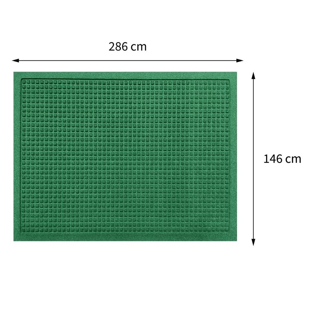 พรมเช็ดเท้าดักฝุ่น KLEEN-TEX WHII 146X286 ซม. สีเขียว