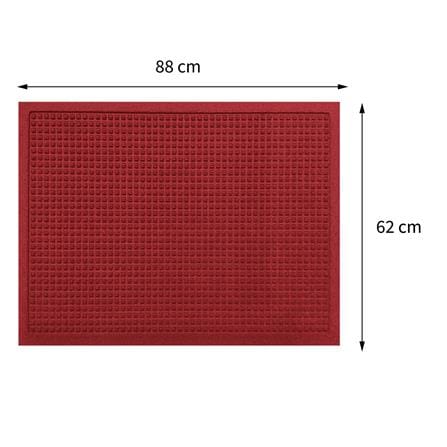 พรมเช็ดเท้าดักฝุ่น KLEEN-TEX WHII 62X88 ซม. สีแดง_8