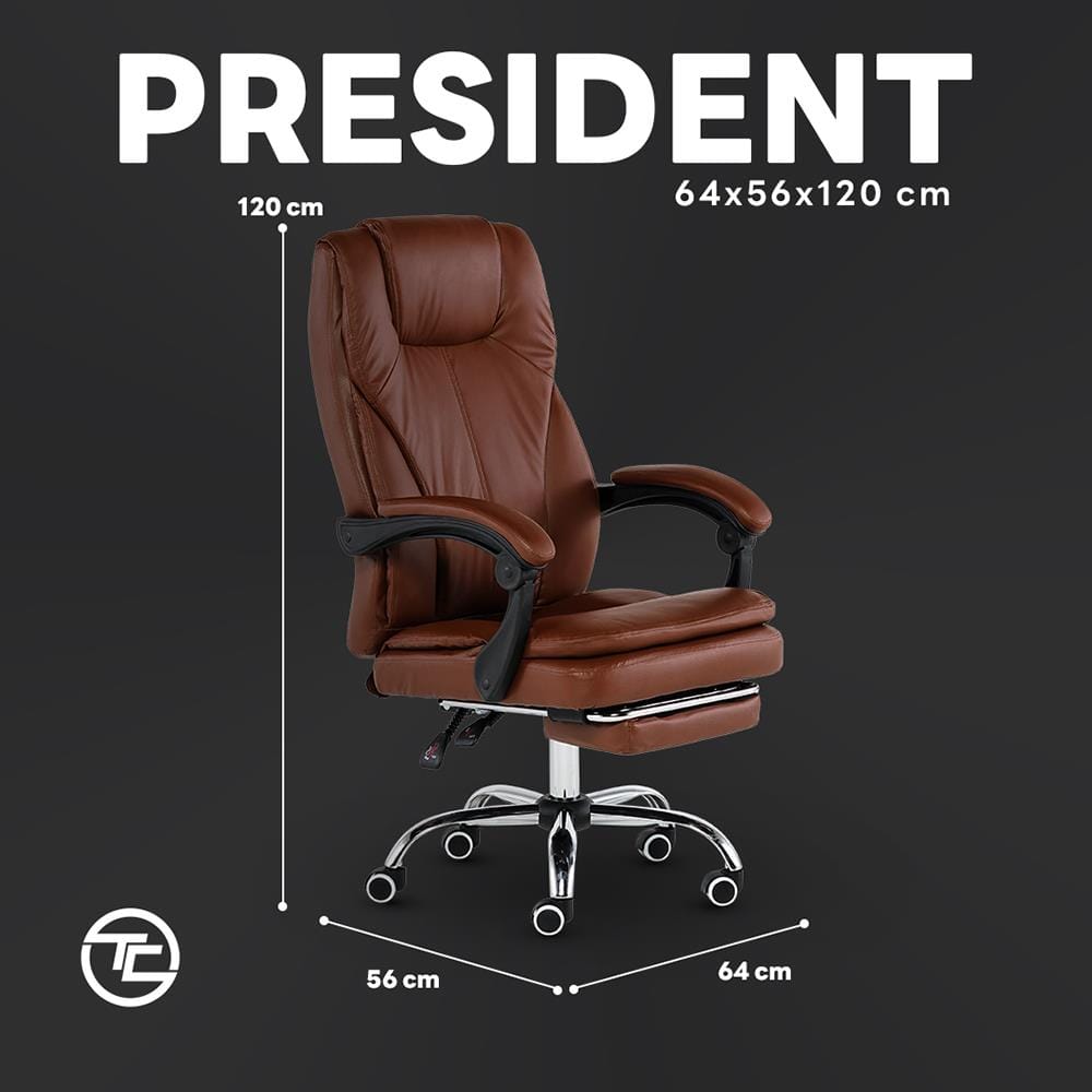 เก้าอี้สำนักงาน TIGER CHAIR PRESIDENT สีดำ