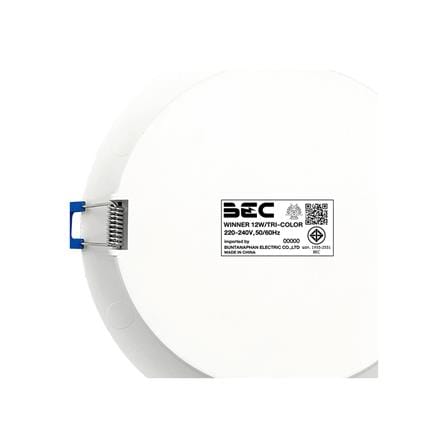 ดาวน์ไลท์ LED BEC WINNER 12W TRI-COLOR 5 นิ้ว 12 วัตต์ DAYLIGHT/COOL WHITE/WARM WHITE สีขาว_9