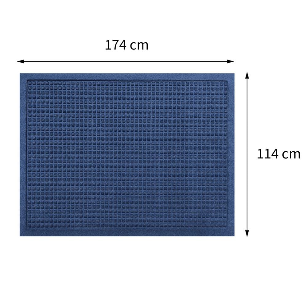 พรมเช็ดเท้าดักฝุ่น KLEEN-TEX WHII 114X174 ซม. สีกรมท่า