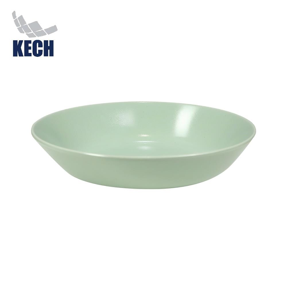จานลึกเซรามิก 7 นิ้ว KECH LANZO สีเขียว